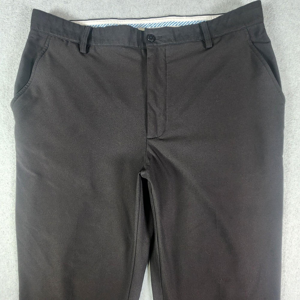 FootJoy Performance Golf Pants Mens 36x33‎ Black Flat Front Stretch Pockets